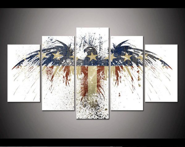 American Patriot – Abstract Canvas Wall Art