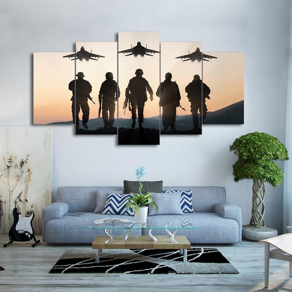 American Soldier Plane – Army Canvas Wall Art