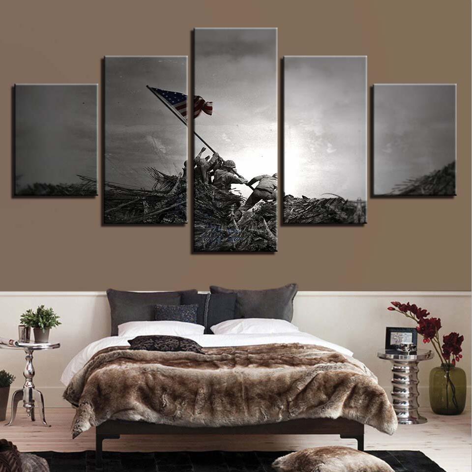 American Soldier Sunset 4 – Army Canvas Wall Art