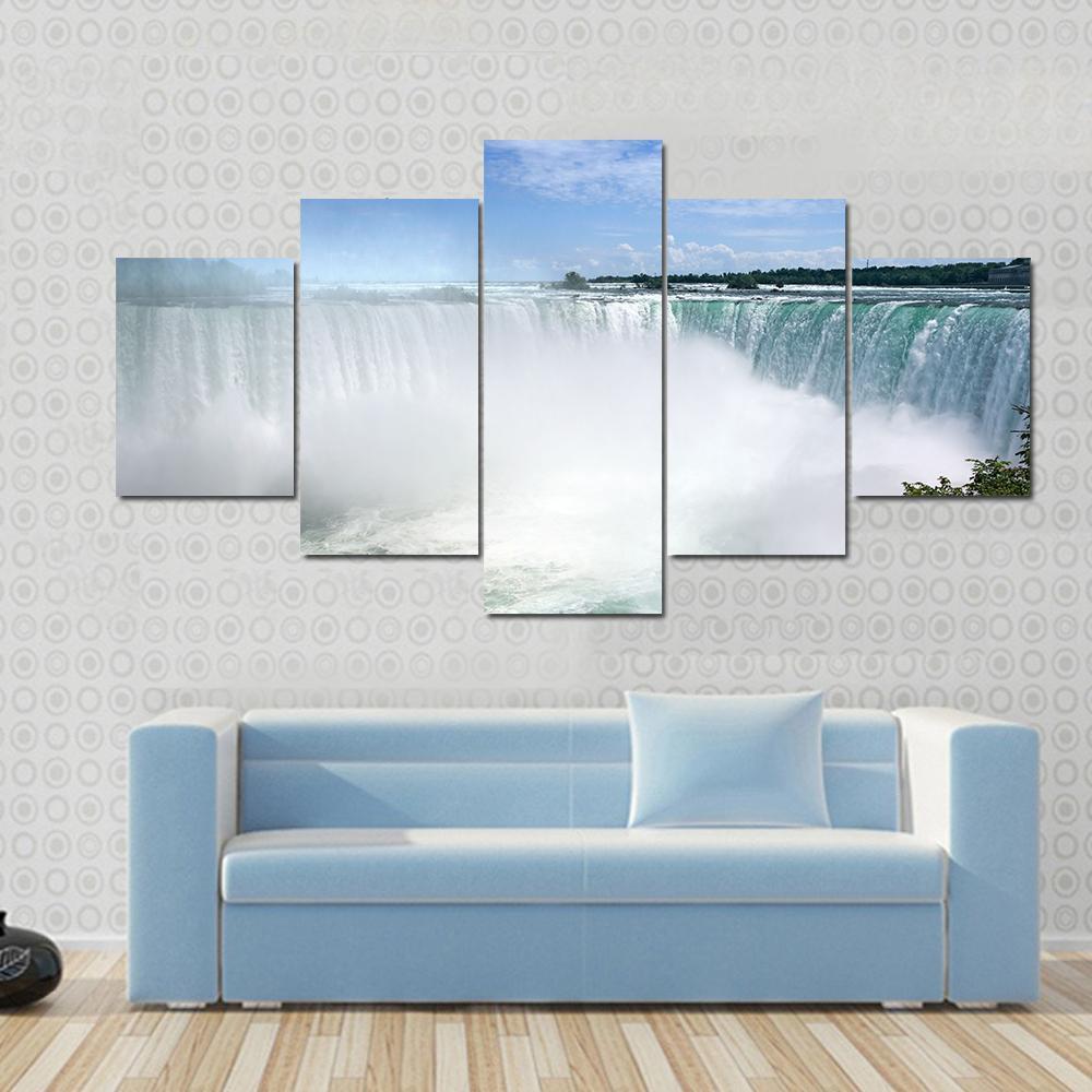 An Image Of Niagara Falls From The Canadian Side – Nature Canvas Wall Art