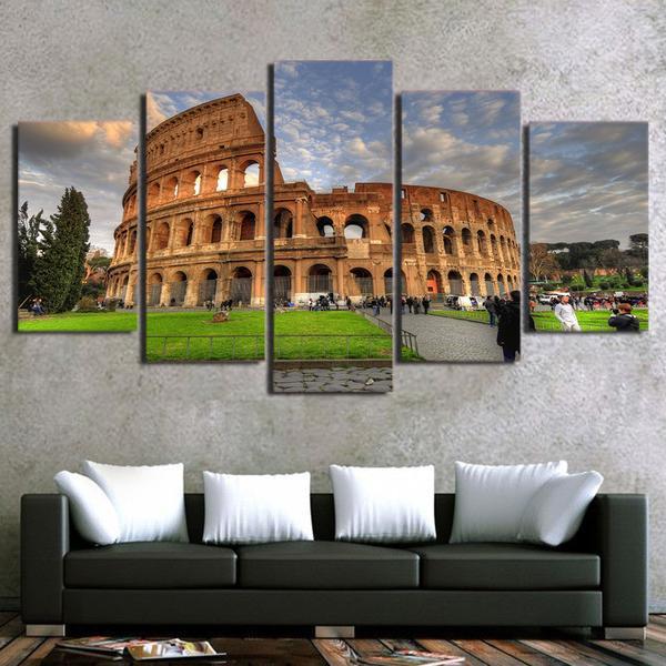 Ancient Rome Colosseum 01 – Nature Canvas Wall Art