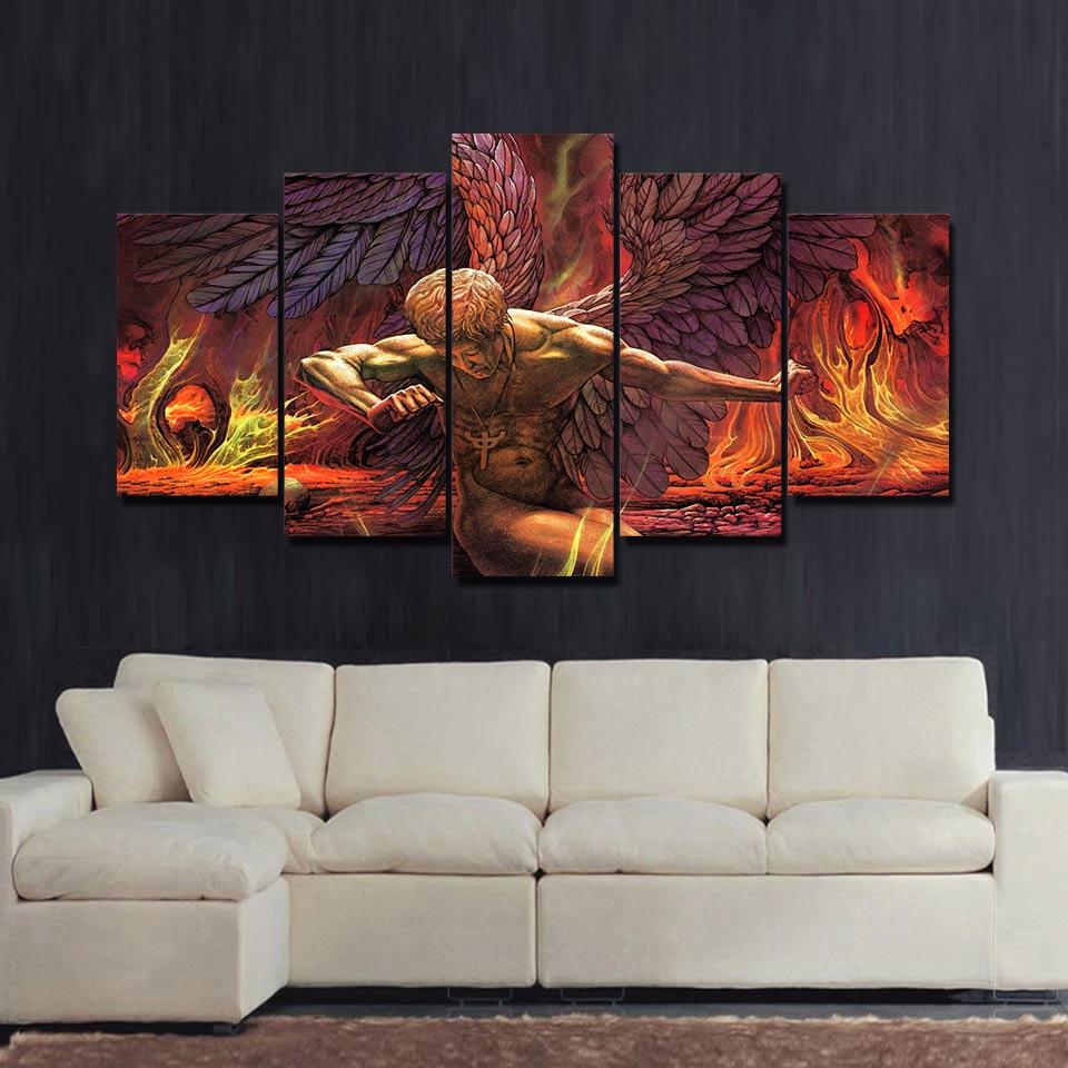 Angel And Demon – Abstract Canvas Wall Art