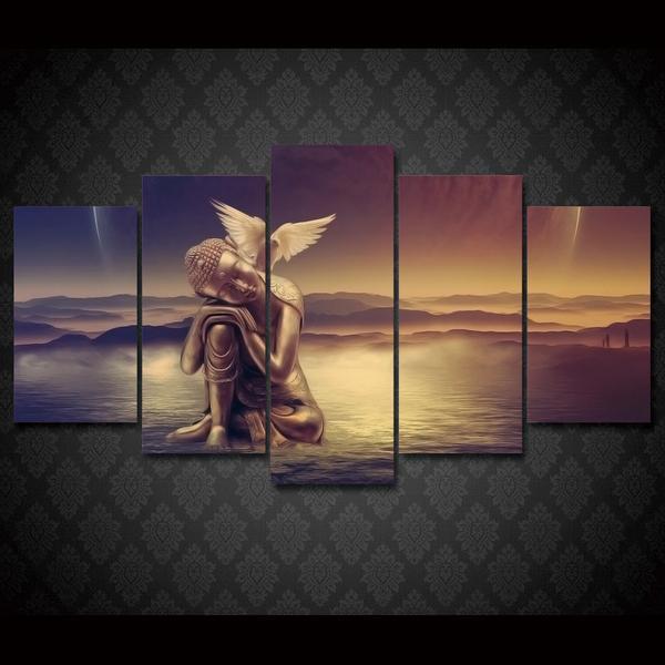 Angel Peace Dove – Abstract Canvas Wall Art