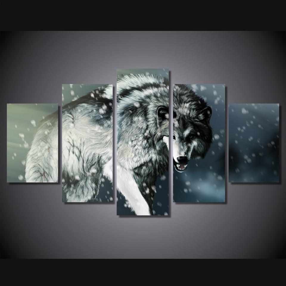 Angry Wolf 1 – Animal Canvas Wall Art