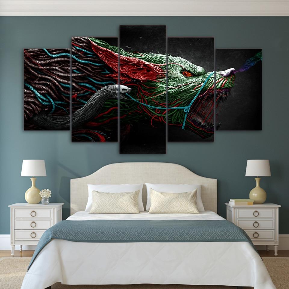 Angry Wolf – Animal Canvas Wall Art