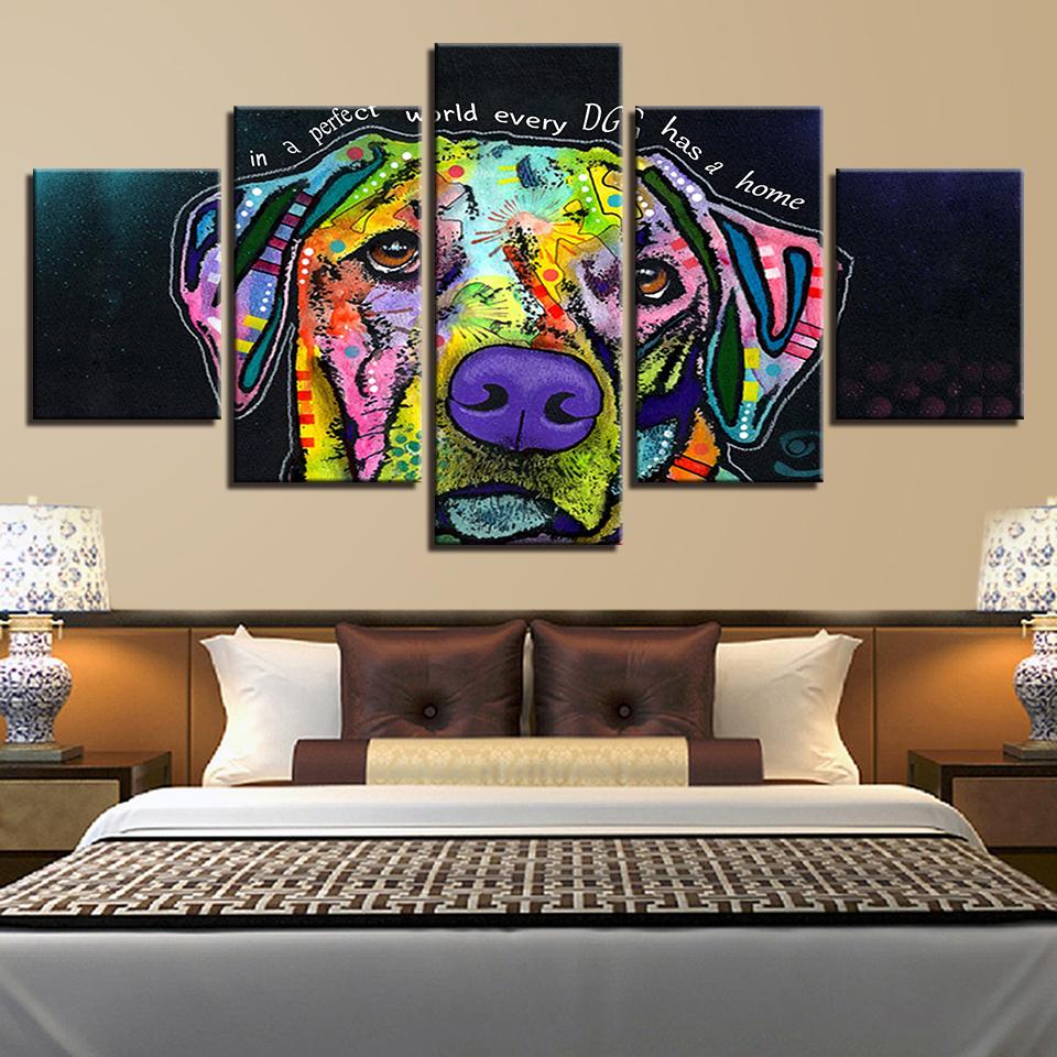 Animal Dog 18 – Abstract Canvas Wall Art