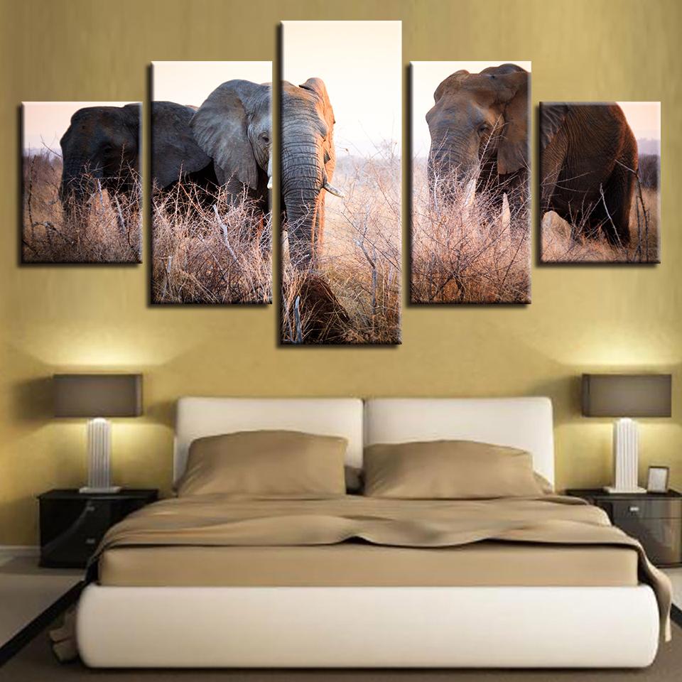 Animal Elephant Scenery – Animal Canvas Wall Art