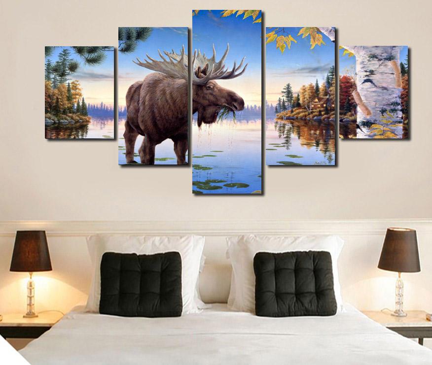 Animal Elk 01 – Animal Canvas Wall Art