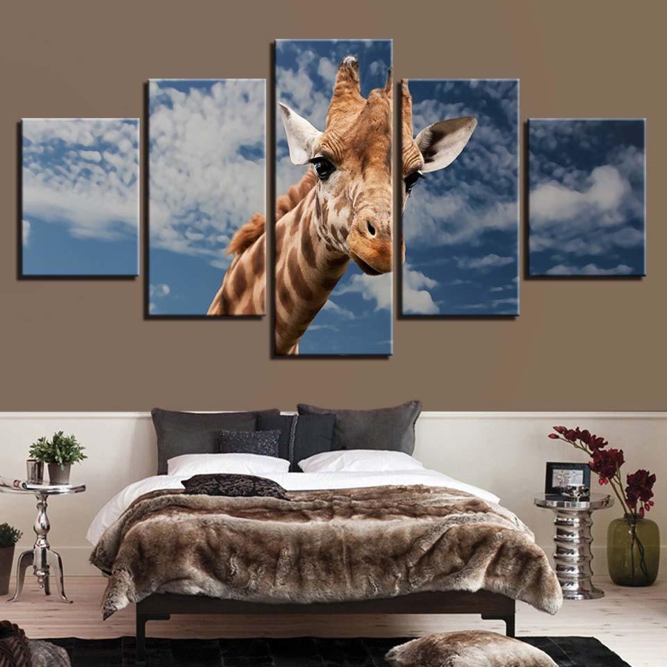 Animal Giraffe 5 – Animal Canvas Wall Art