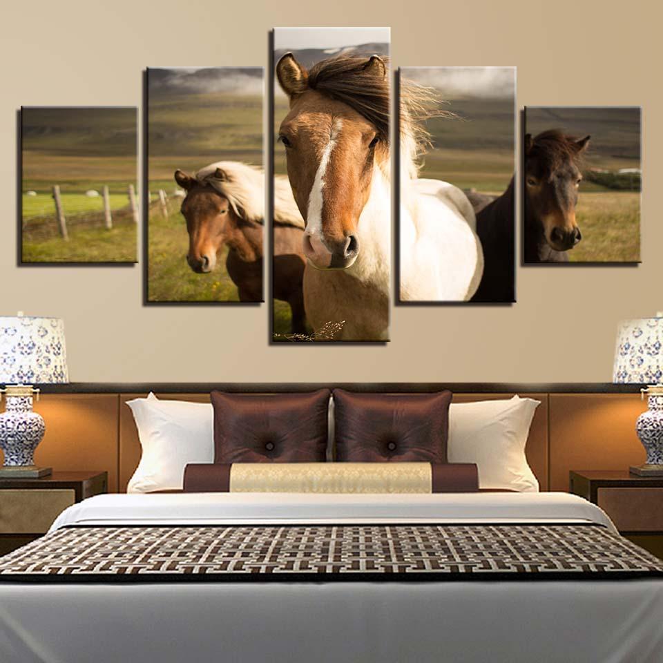 Animal Running Horses – Animal Canvas Wall Art