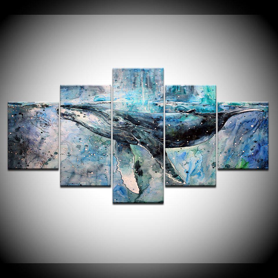 Animals Blue – Animal Canvas Wall Art