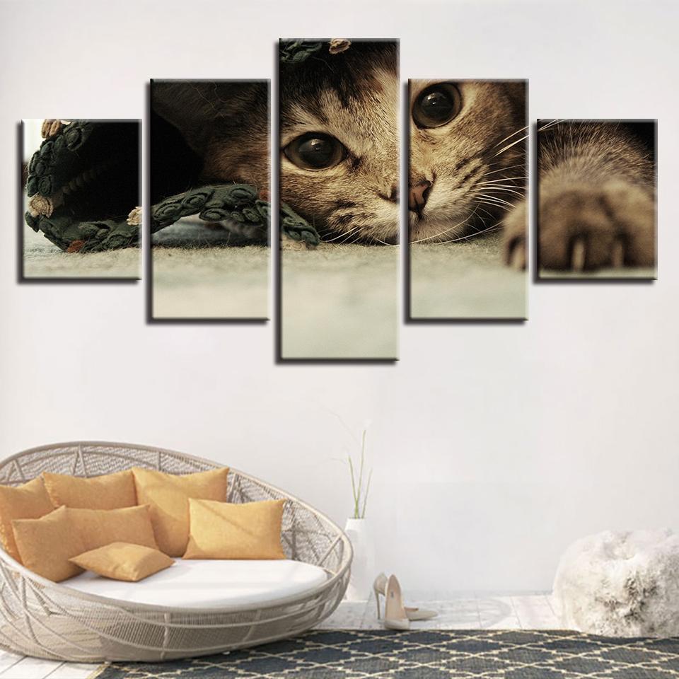 Animals Lovely Cats – Animal Canvas Wall Art