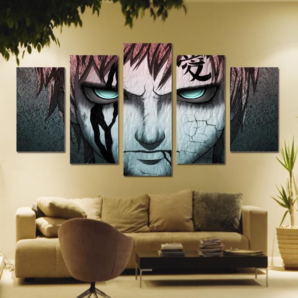 Animation Gaara Printed -Cartoon Canvas Wall Art