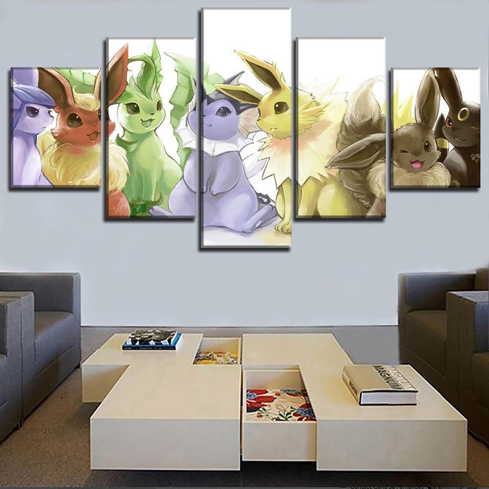 Animation Pokemon Hd – Cartoon Canvas Wall Art