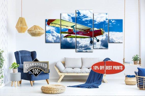 Antonov-2 Aircraft Aviation – Airplane Canvas Wall Art