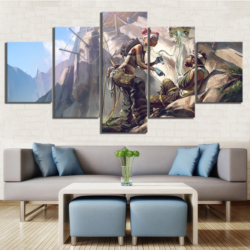 Apex Legends Lifeline Saving Man Gaming – Canvas Wall Art