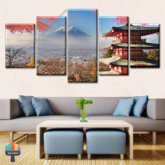 Arakura Sengen Shrine Mt. Fuji Yamanashi Japan – Nature Canvas Wall Art