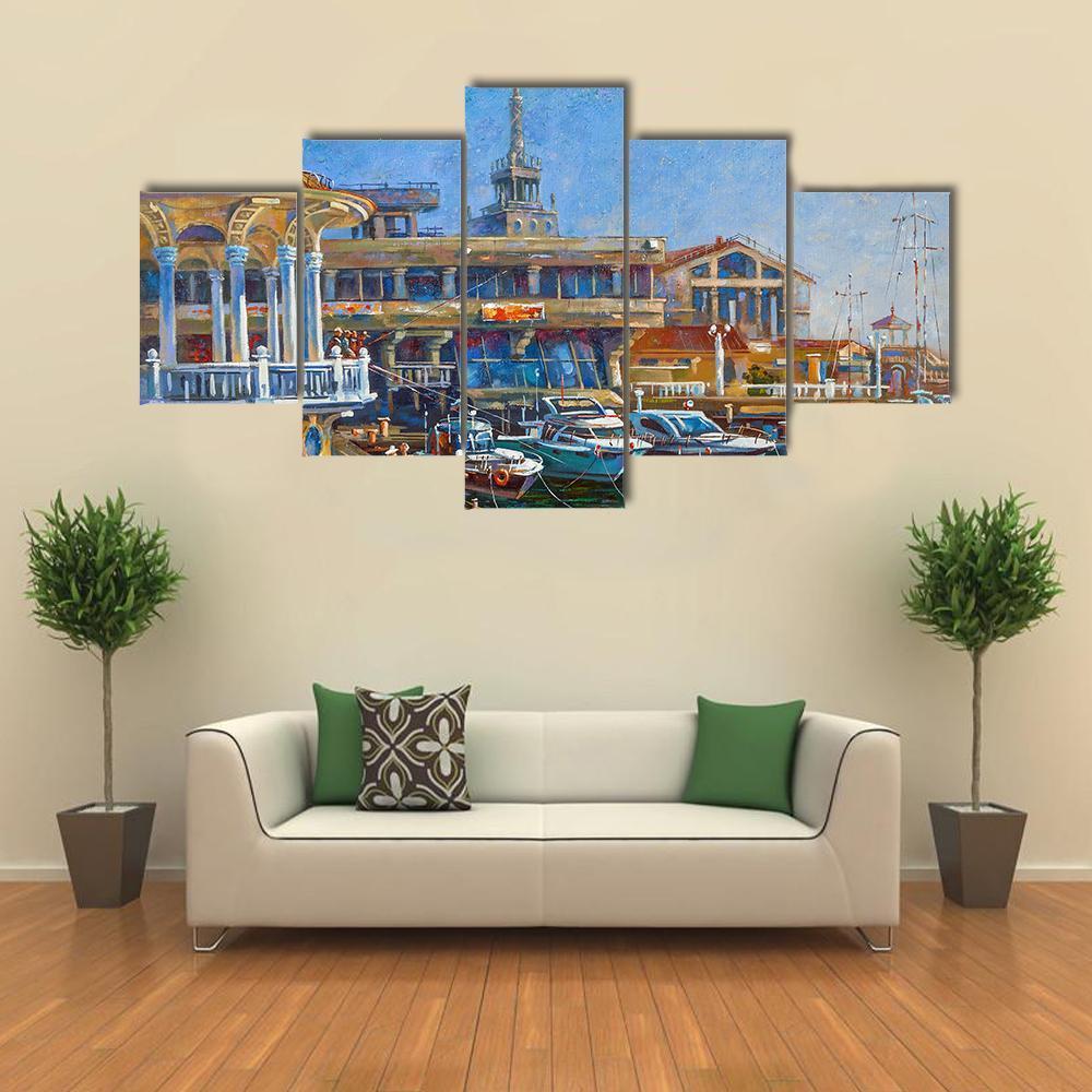 Architectural Landscape Of The City Of Sochi – Nature Canvas Wall Art