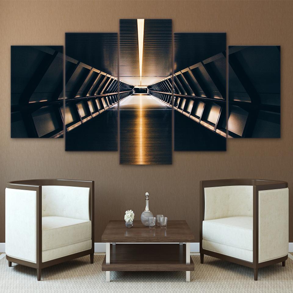 Architecture Tunnel Subway Lights – Nature Canvas Wall Art