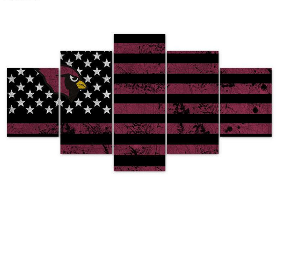 Arizona Cardinals Football Flag – Sport Canvas Wall Art