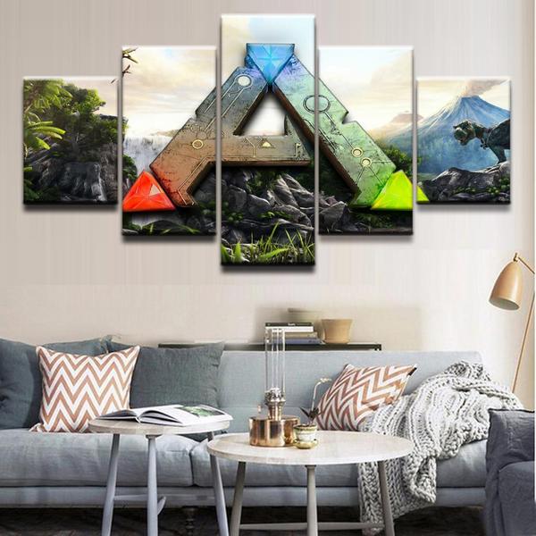 Ark Survival Evolved Logo – Gaming Canvas Wall Art
