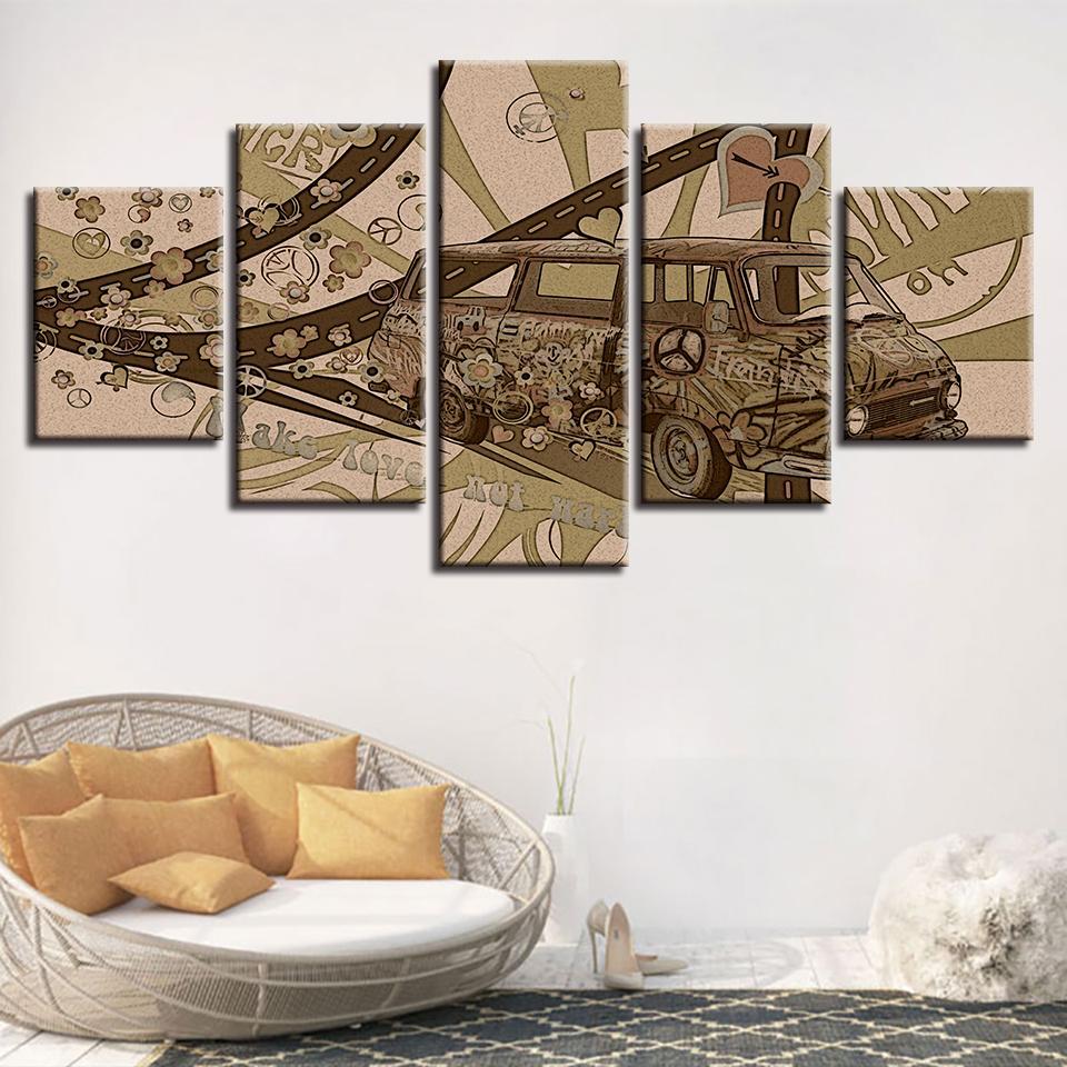 Artistic Old Car Vintage – Automative Canvas Wall Art