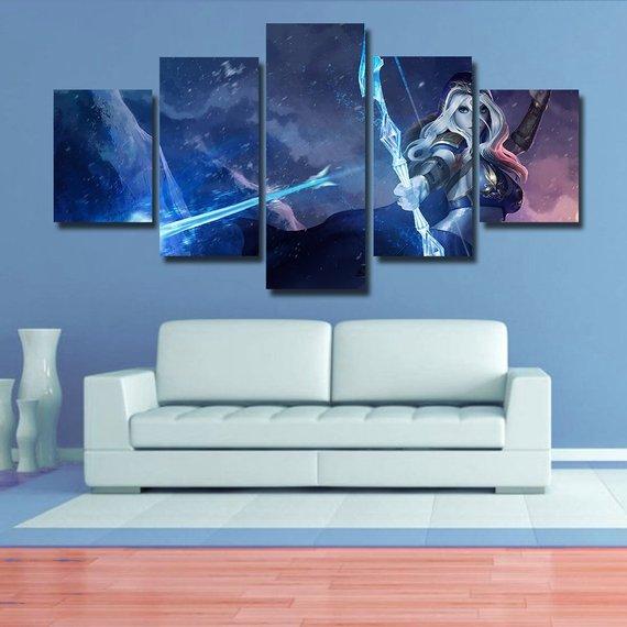 Ashe Lol – Gaming Canvas Wall Art