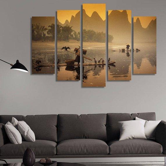 Asia China Guilin Landscape – Space Canvas Wall Art