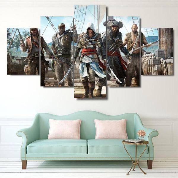 Assassin Creed Group Inspired – Movie Canvas Wall Art