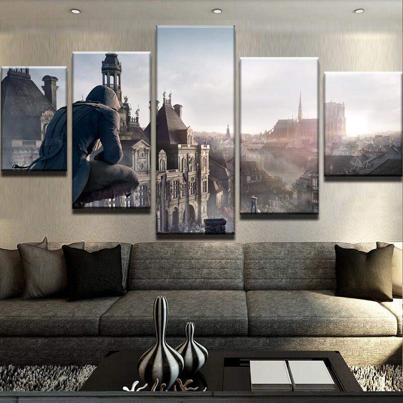 Assassin’S Creed City View – Gaming Canvas Wall Art