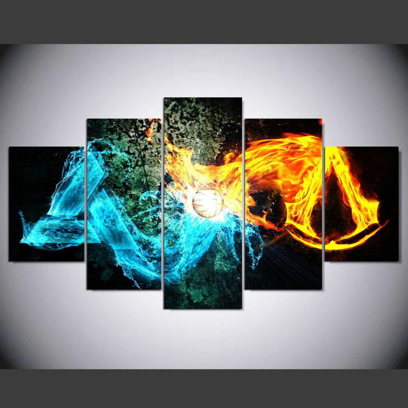 Assassin’s Creed Logo Abstract Canvas Wall Art