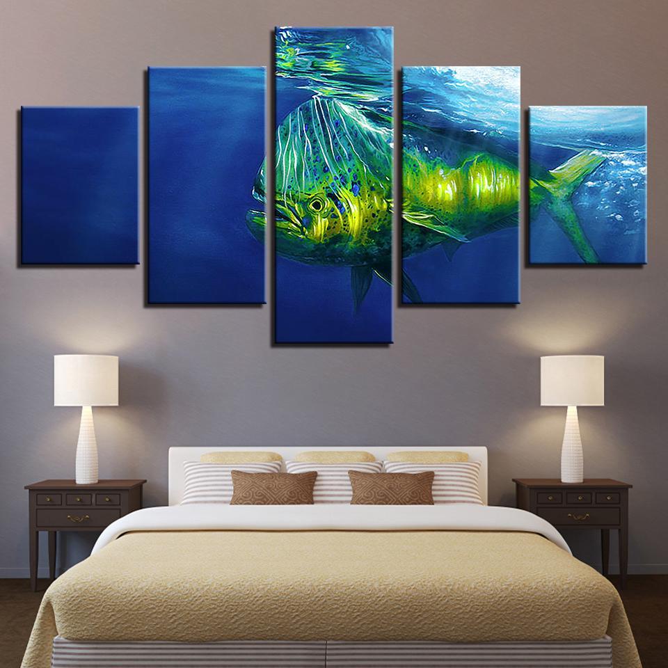 Ation Deep Sea Animal Big Fish – Animal Canvas Wall Art