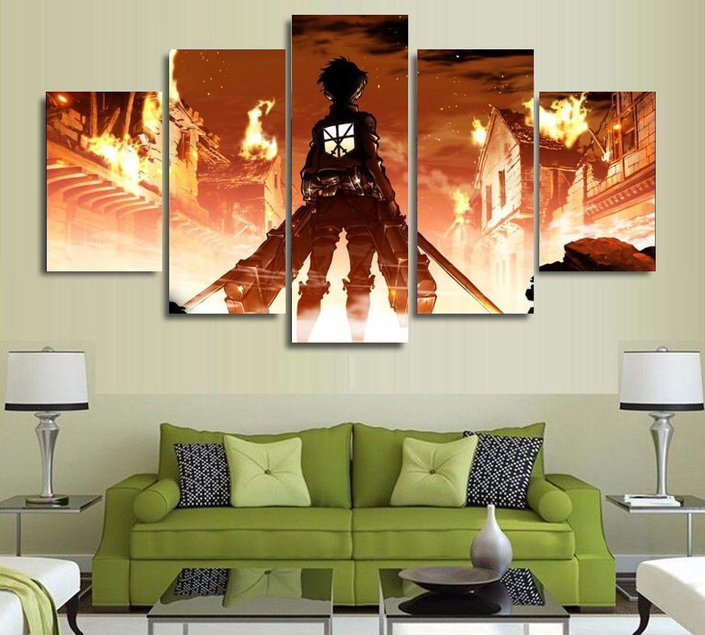 Attack On Titan Eren Yeager – Anime Canvas Wall Art