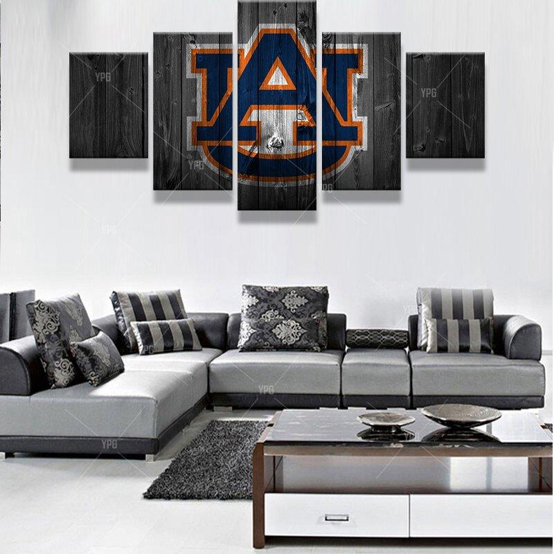 Auburn Tigers Barnwood – Abstract Canvas Wall Art