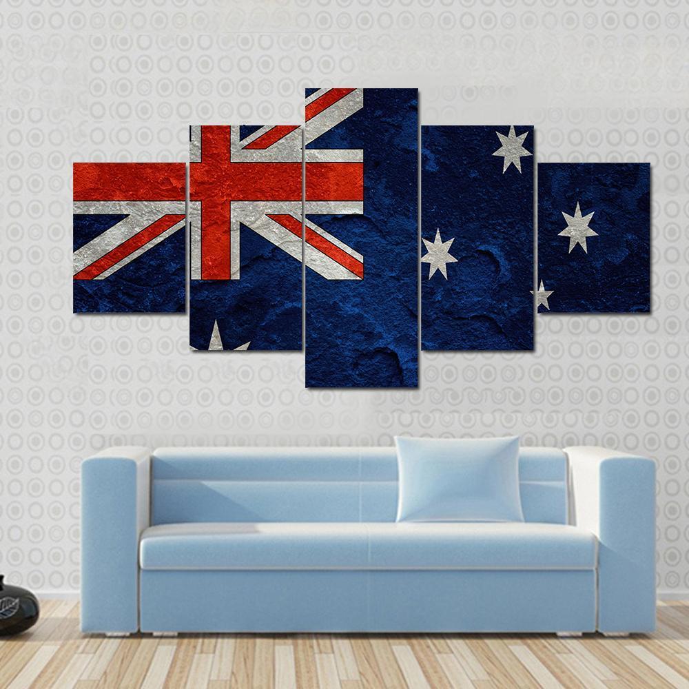 Australian Flag – Abstract Canvas Wall Art