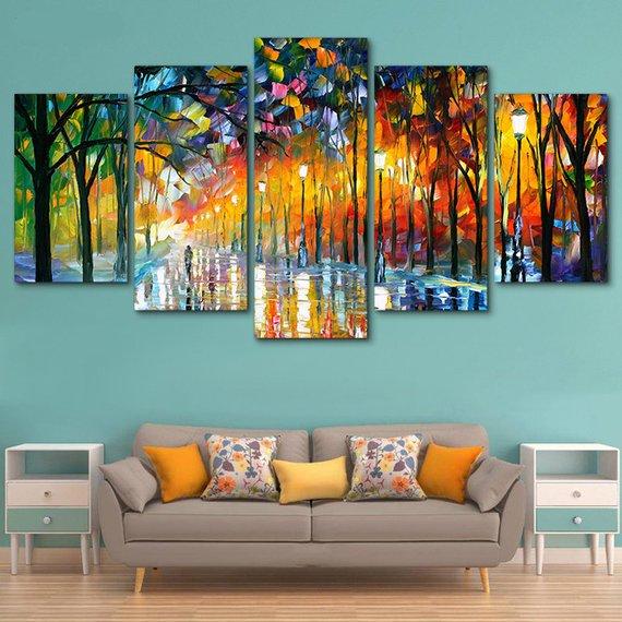 Autumn Leaves – Abstract Canvas Wall Art