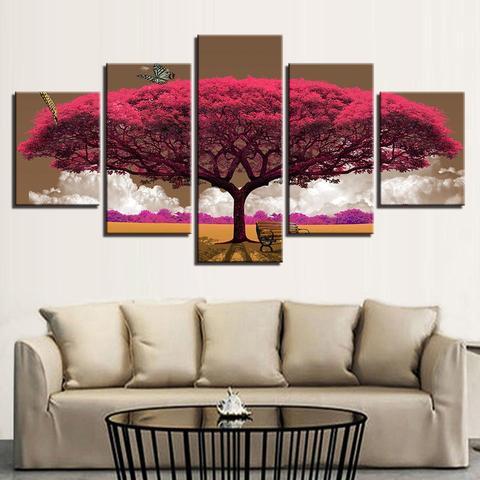 Autumn Red Tree 1 – Nature Canvas Wall Art