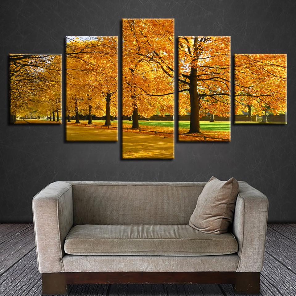 Autumn Tree Landscape – Nature Canvas Wall Art