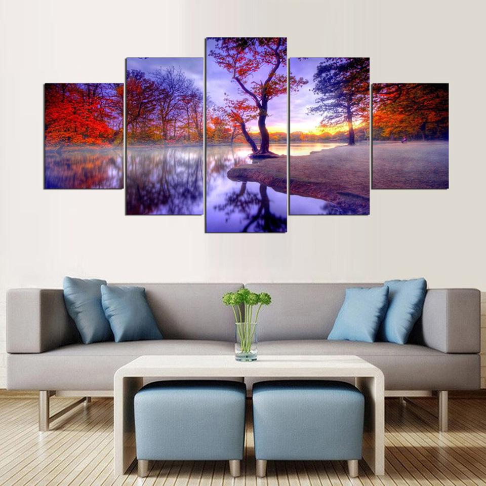 Autumn Tree Scenery – Nature Canvas Wall Art