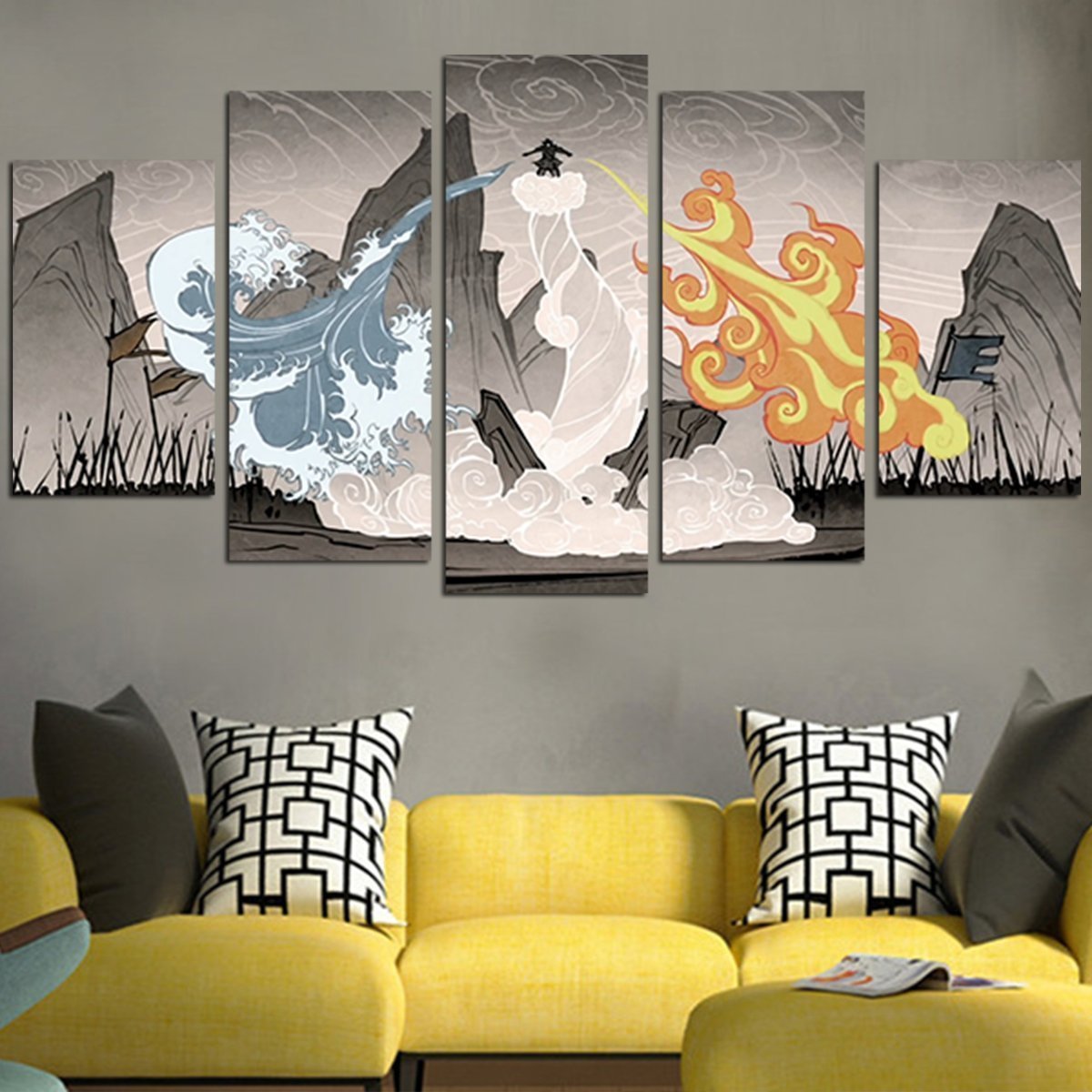 Avatar The Last Airbender Fire And Water Movie – Canvas Wall Art