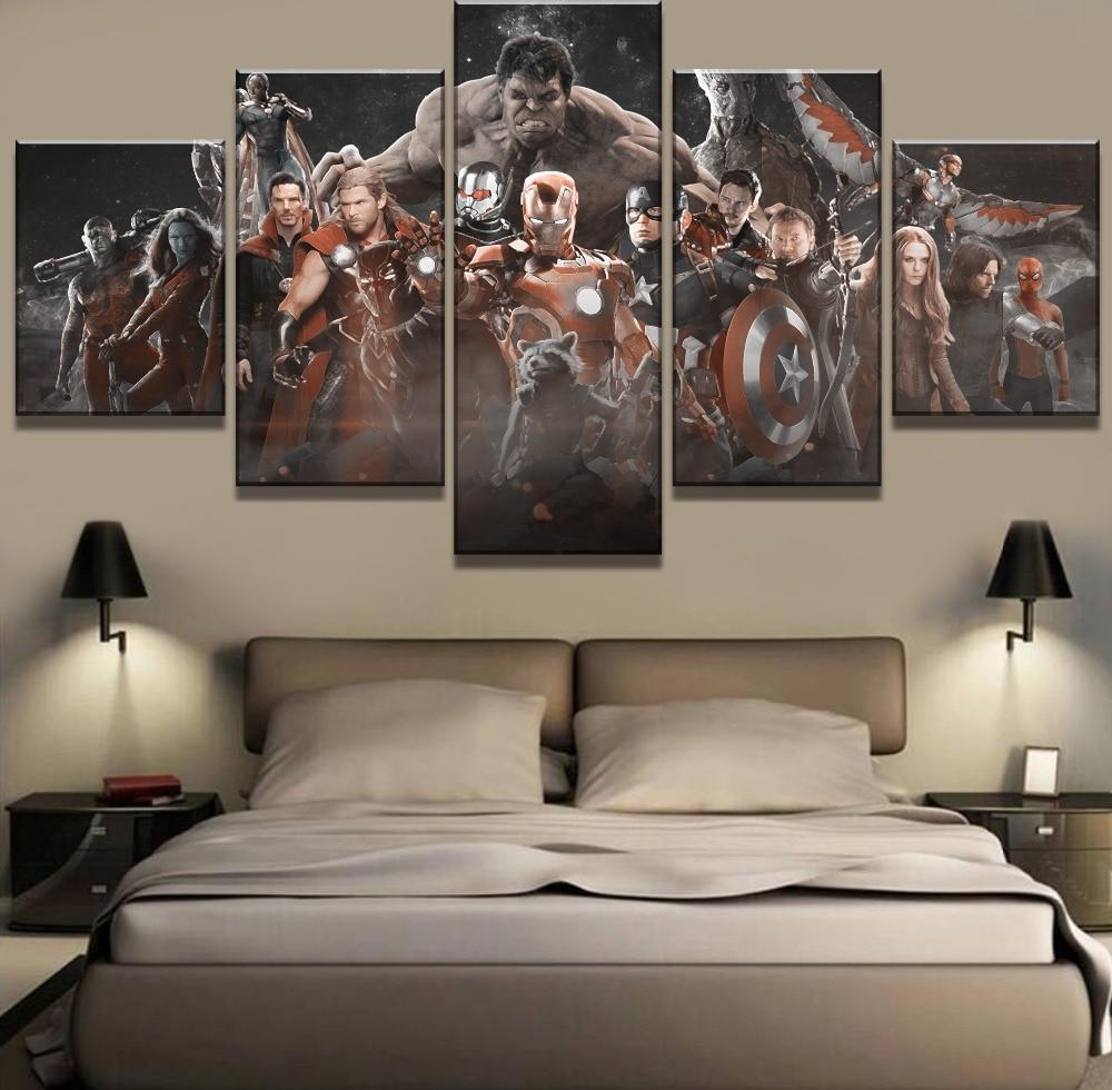 Avengers Infinity War Movie Characters Canvas Wall Art