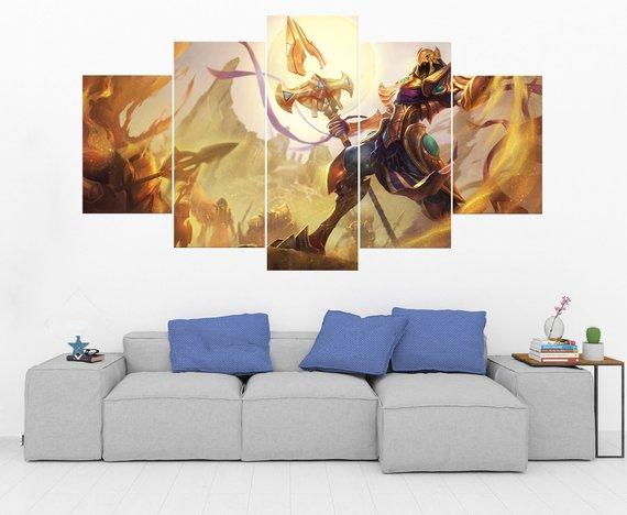 Azir League Of Legends Gaming Canvas Wall Art