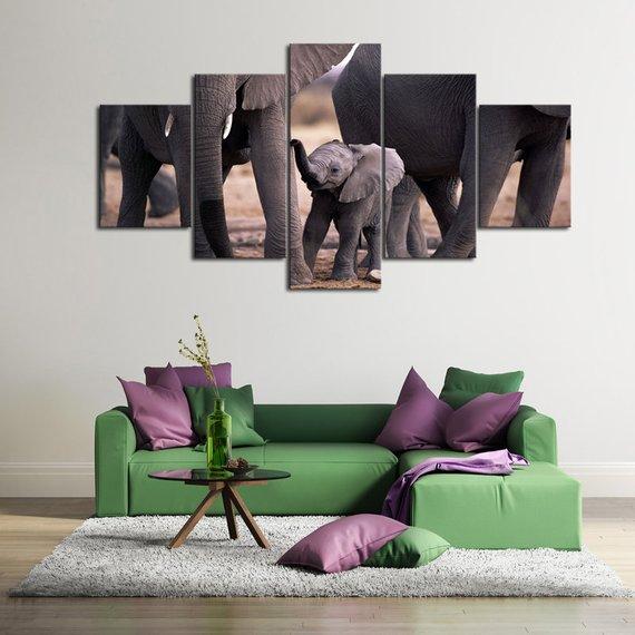 Baby Elephant – Animal Canvas Wall Art
