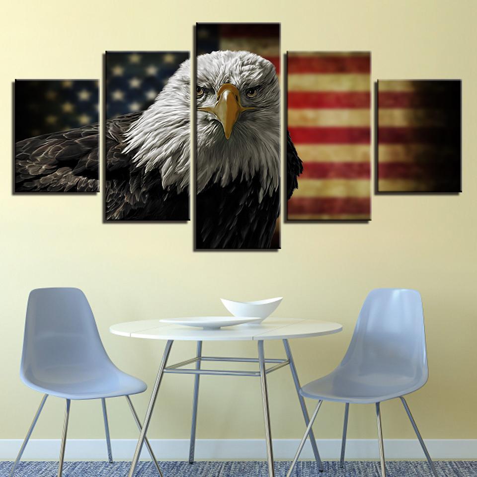 Bald Eagle Freedom – Animal Canvas Wall Art