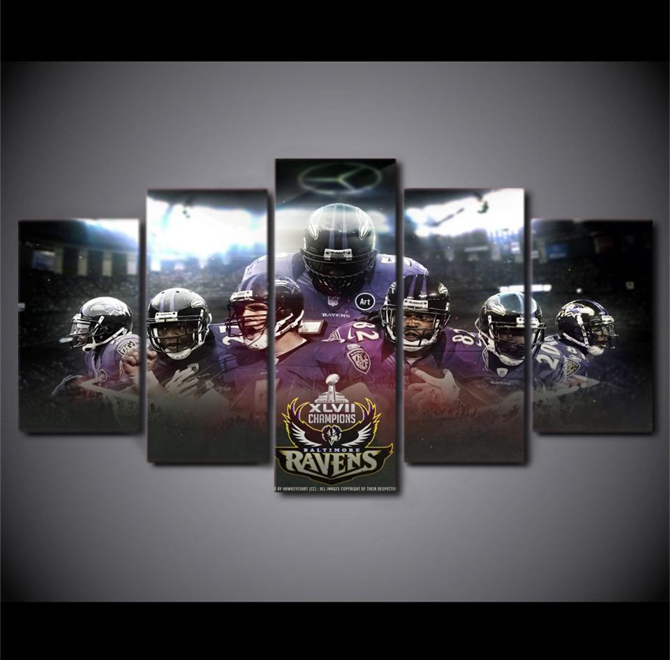 Baltimore Ravens Champion Poster Football – Canvas Wall Art