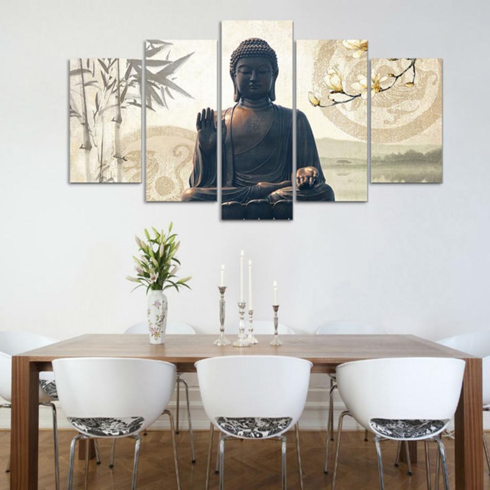 Bamboo Buddha – Religion Canvas Wall Art