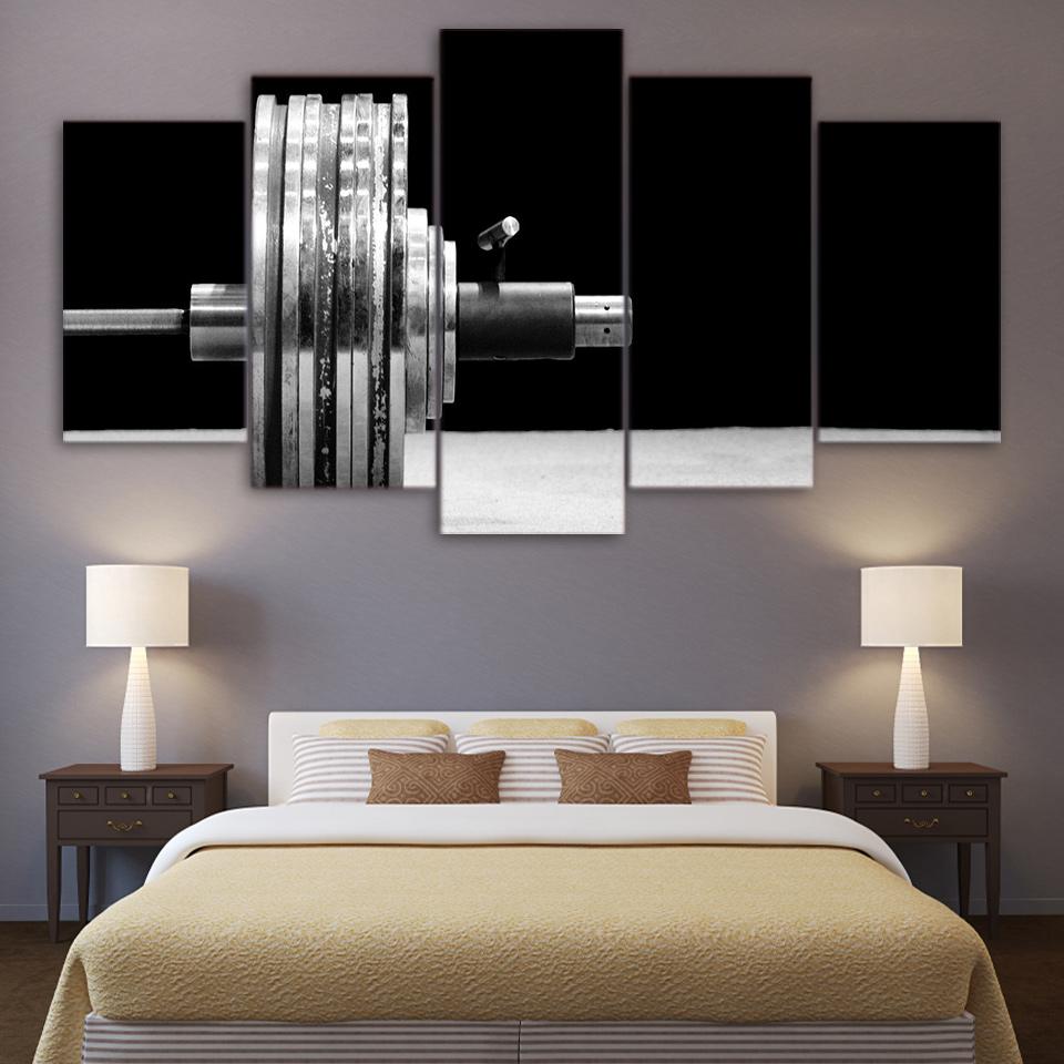 Barbell Weightlifting Equipment – Sport Canvas Wall Art
