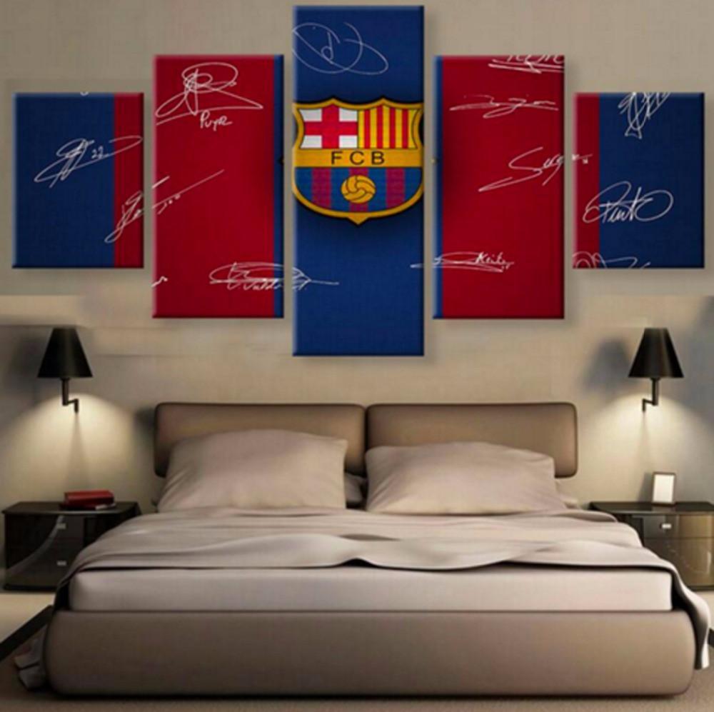 Barcelona Team Logo Sport Canvas Wall Art