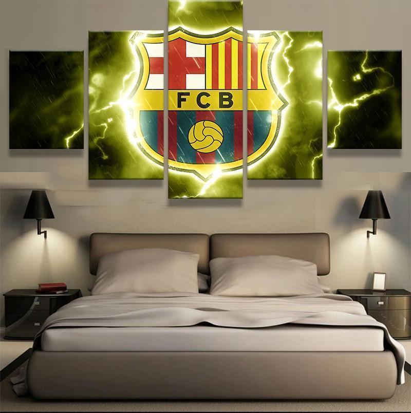 Barcelona Thunder Logo Soccer – Canvas Wall Art