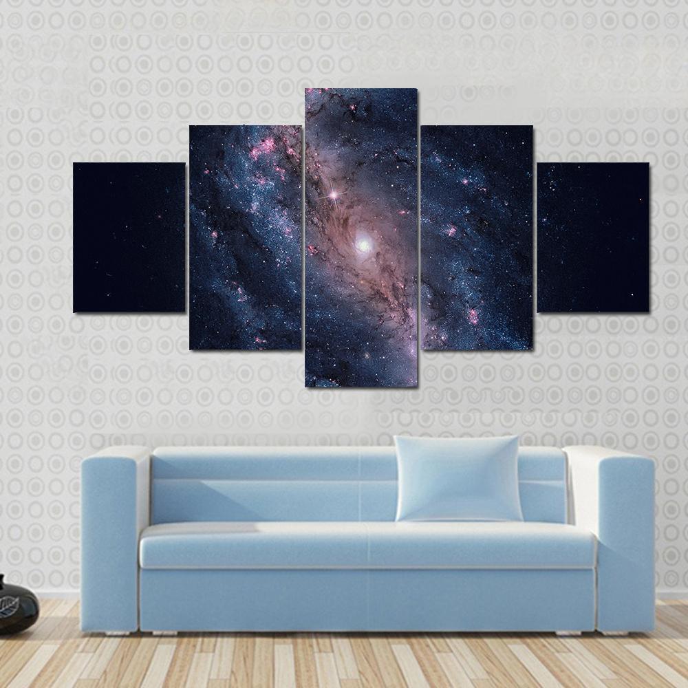 Barred Spiral Galaxy-Ngc 6217 – Space Canvas Wall Art